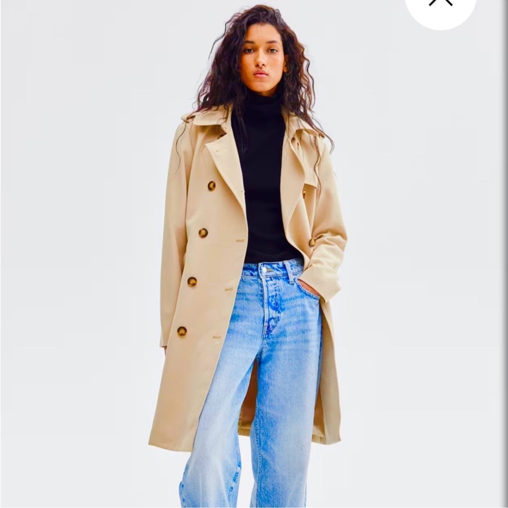 H&M Beige Women's Trench Coat